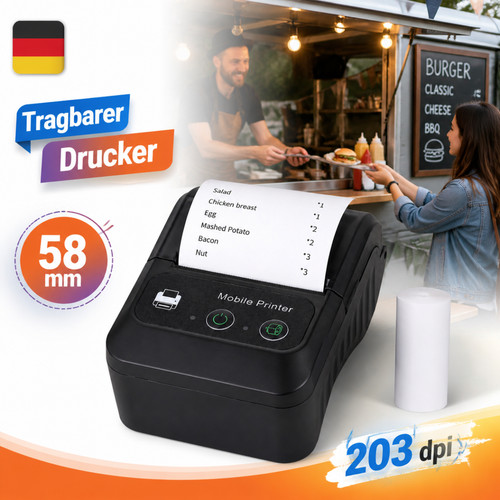 Thermodrucker tragbar 80mm - thermodrucker,