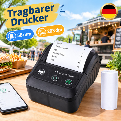Thermodrucker tragbar 58mm - thermodrucker,