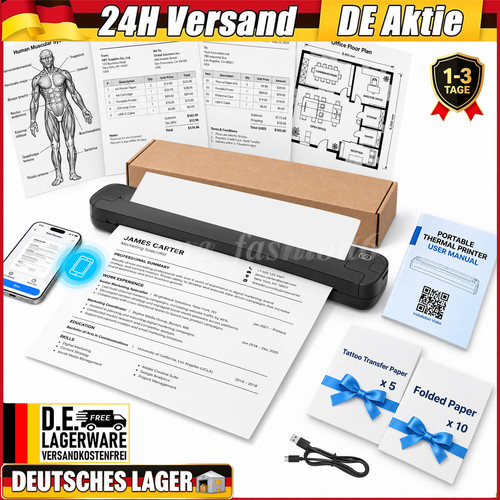 Tragbarer thermodrucker - tragbarer, a4
