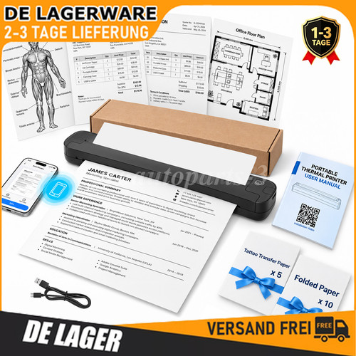 Tragbarer drucker - tragbarer,